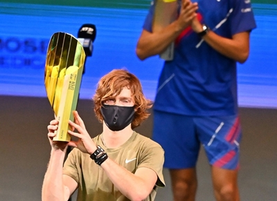 Rublev wins fifth ATP title of season to book Tour Finals spot