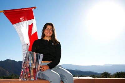 Andreescu arrives with unlikely Indian Wells triumph