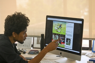 Hand of God? Bangladeshi's Messi drawing comes alive