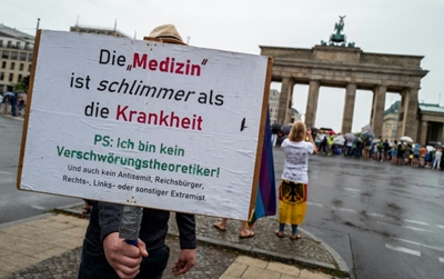 45 police injured in Berlin protests against virus curbs
