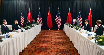 Tough talk at first face-to-face US, China meeting in Biden era