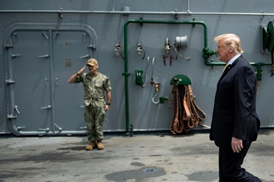 White House wanted USS John McCain 'out of sight' of Trump: report