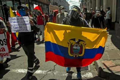 Protests in Ecuador against job, wage cuts, over virus