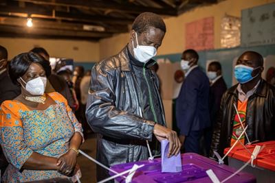 Debt-ridden Zambia votes in closely contested polls
