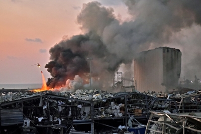 Two huge Beirut explosions kill 78