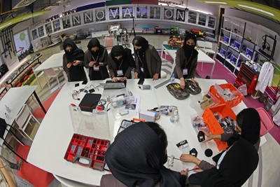 Afghan girls robotics team design their future in Qatar