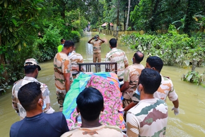 More than a million people in India flood relief camps