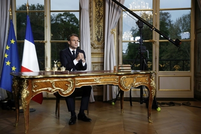 Macron vows to rebuild Notre-Dame within five years
