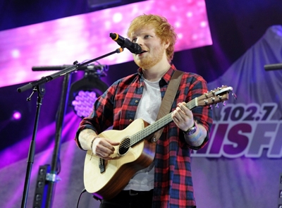 English town celebrates hometown hero Ed Sheeran