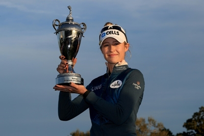 Korda survives triple bogey to win Pelican Championship in playoff