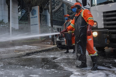 Quarantine stills concrete jungle of Sao Paulo