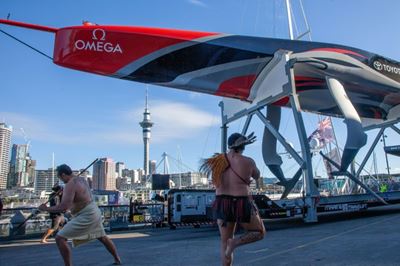 Is it a boat, is it a plane? Team NZ launch America's Cup 'flying machine'