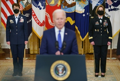 Biden names two women generals to lead military commands