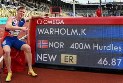Warholm edges closer to 400m hurdles world record after camping in Stockholm