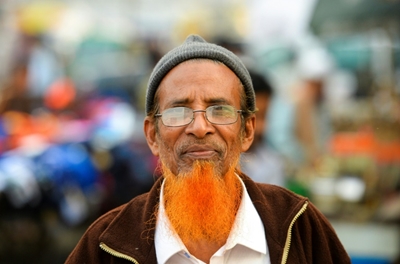 Orange is the new grey for Bangladesh beards