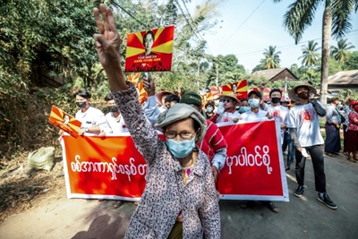 Hackers target Myanmar government websites in coup protest