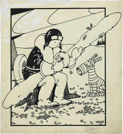 An early 'Tintin' cover sells at auction for $1.1 million