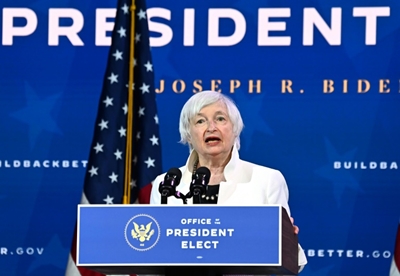 US Senate confirms Yellen as first female Treasury secretary