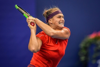Sabalenka 'sorry' to ball boy for on-court tantrum