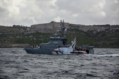 Maltese military seizes tanker hijacked by migrants