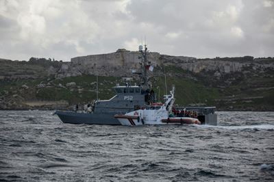 Maltese military seizes tanker hijacked by migrants