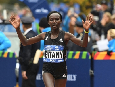 Kenya's Keitany wins fourth New York Marathon women's title