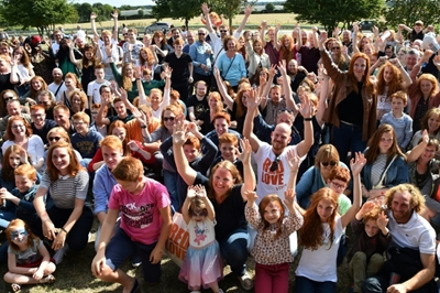'Red love': Hundreds of redheads gather in western France