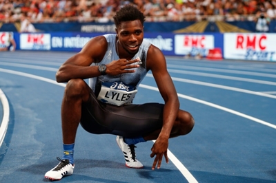 Fast-rising sprinter Lyles focused on the maths