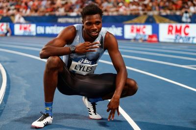 Fast-rising sprinter Lyles focused on the maths