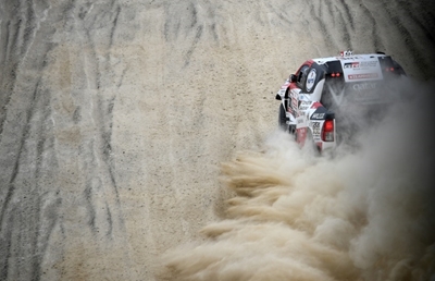 Al-Attiyah on verge of third Dakar triumph as Peterhansel crashes out