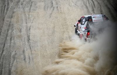 Al-Attiyah on verge of third Dakar triumph as Peterhansel crashes out
