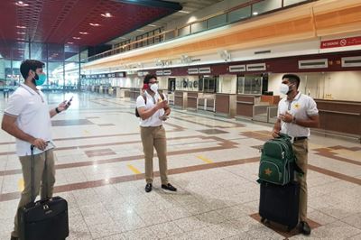 Coronavirus-depleted Pakistan cricket squad leave for England