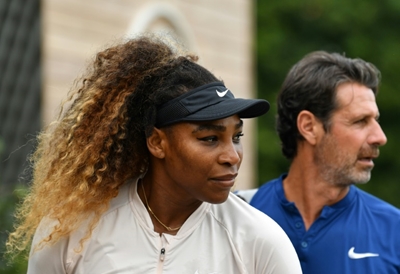 Serena in 'good place and pain-free' at Wimbledon, says coach
