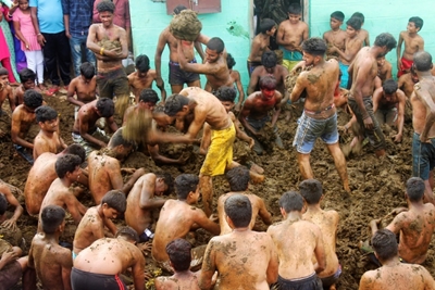 Don't poo-poo it! Indian dung festival celebrates end to Diwali