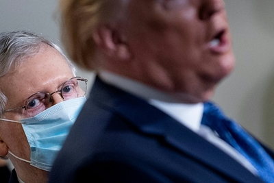 Once again, Trump fate in Senate leader McConnell's hands