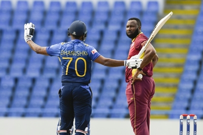 Gunathilaka out obstructing the field as Sri Lanka make 232 in first ODI