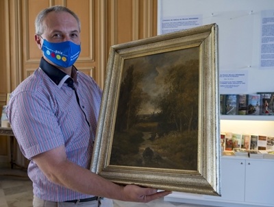 Nazi-looted French painting on display in search for rightful owner