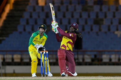 Gayle's half-century powers West Indies past Australia