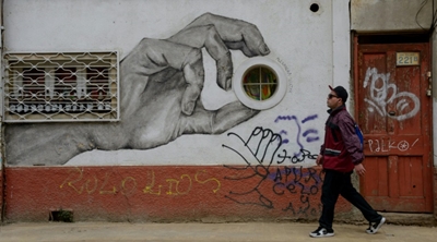 Chile's Valparaiso, an open air graffiti and mural art gallery