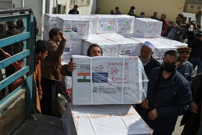 Afghanistan gets first doses of Covid-19 vaccine from India