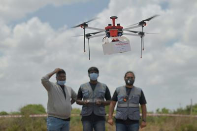 India tests longer-range drone flights, eyes Covid-19 vaccine deliveries