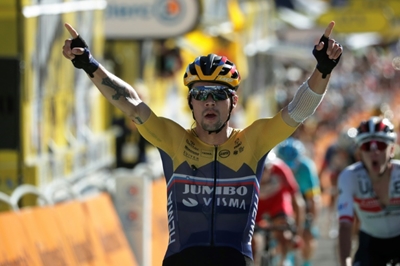 Roglic wins first Tour de France test as Alaphilippe stays in yellow