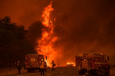 California burning: Wildfires heat up governor recall vote