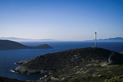 Wind and the sun power Greek islands' green energy switch