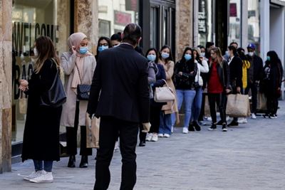 Scruffy shoppers welcome reopening of Europe's shops