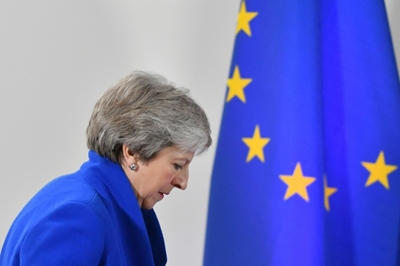 May begins Brexit hard sell before parliament vote