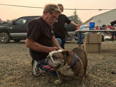 'We'll come back for you': US fires split families, pets