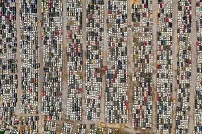 Car 'graveyard' a monument to the power of China's record floods 