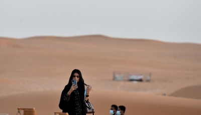 Luxury oasis draws elite Saudis locked in by pandemic