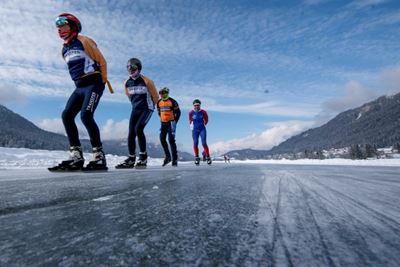 Austrian lake offers climate haven for Dutch ice skaters